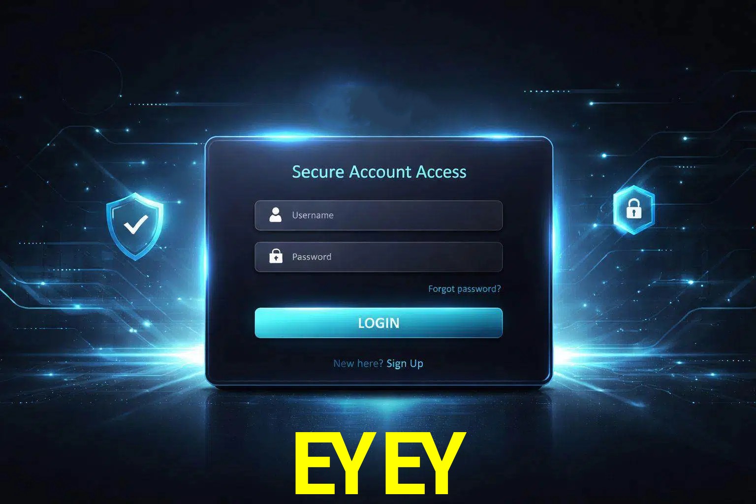 Pantalla de inicio de sesión de cuenta EYEY para usuarios en México